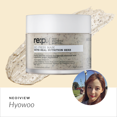 RE:P Bio Fresh Mask Real Nutrition Herbs REVIEW BY Hyowoo
